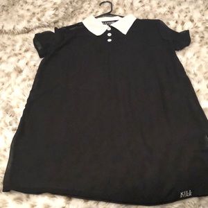 Wednesday Chiffon Collared Top